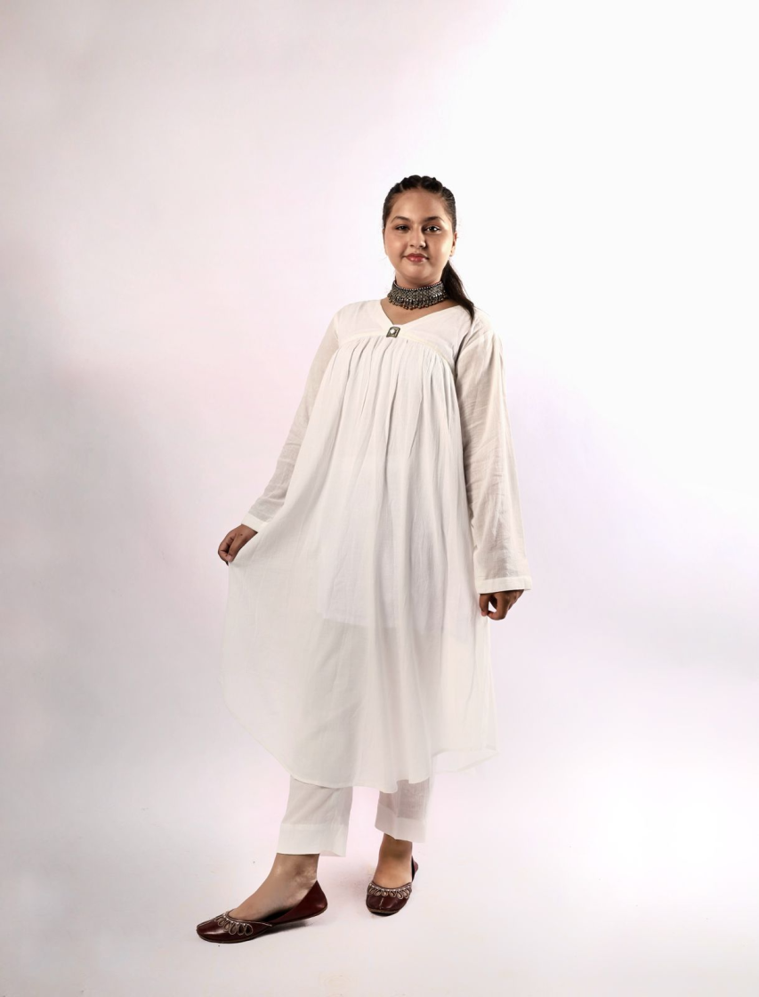 White Frock- 2PC