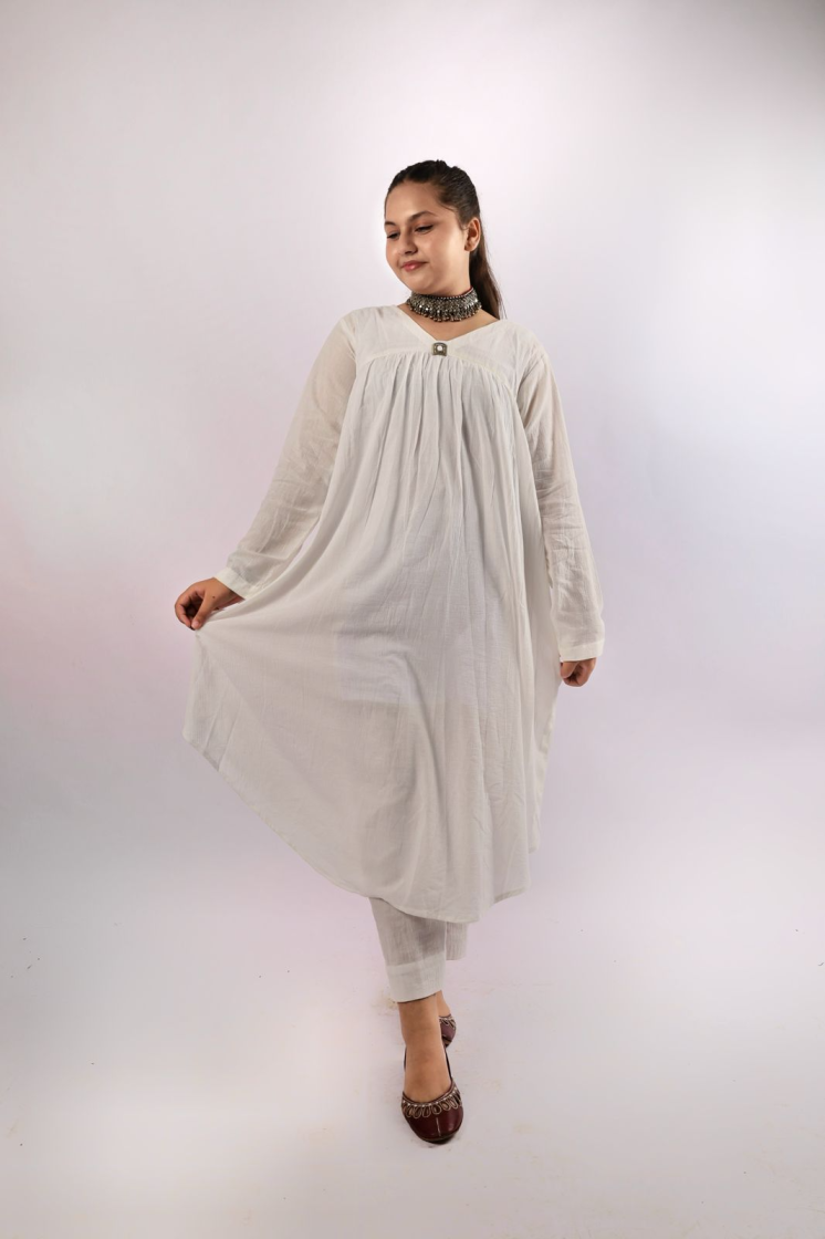 White Frock- 2PC